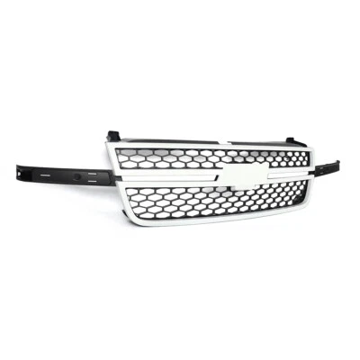 Summit White & Black Honeycomb Grille For 2003-2007 Silverado 1500 2500 3500 HD Foto 1 de 4