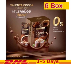 6 Box Valenta Cocoa Instant Chocolate Fiber Detox Burn Diet Weight Loss - Picture 1 of 6