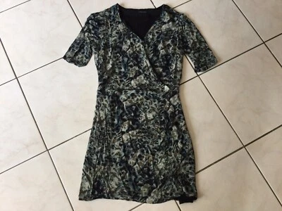 Robe IKKS WOMEN taille 36 vert/noir tres bon etat - Photo 1/4