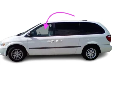 Se adapta a: 01-03 Chrysler Town& country, Voyager/Dodge Caravan puerta delantera izquierda vidrio Foto 1 de 4