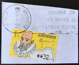 Spain 1996, Literature, Mi AT15, Edif T9, 32 Pts, ATM , Used - Picture 1 of 1