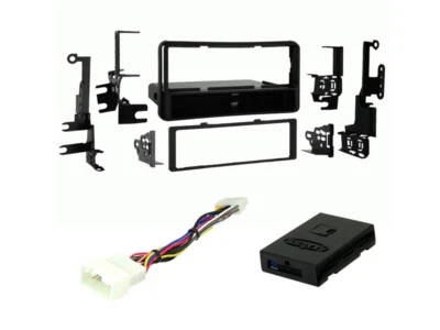 99-8206 汽车立体声单 DIN 收音机安装仪表板套件和电线适用于 4Runner 带 JBL — 第 1/3 张图片