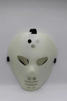 Máscara de disfraz de Halloween vintage Jason brilla en la oscuridad de plástico viernes 13  Foto 1 de 2