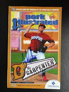 Drew Carpenter Signed Lehigh Valley Ironpigs Baseball Program Autograph - Picture 1 of 1