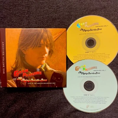 Gram Parsons & The Flying Burrito Brothers : Live At The Avalon Ballroom 1969 CD Foto 1 de 4
