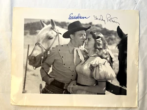 DRIFTIN' RIVER MOVIE CAST - AUTOGRAPH! EDDIE DEAN SHIRLEY PATTERSON WESTERN - Picture 1 of 3