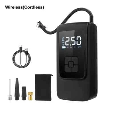 Bomba infladora de neumáticos de coche digital inalámbrica 150 PSI compresor de aire portátil luz LED Foto 1 de 4