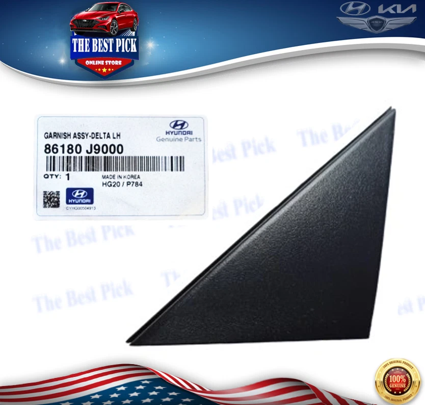 Moldura de pilar de guardabarros GENUINA IZQUIERDA para Hyundai Kona 18-2021 OEM 86180J9000 Foto 1 de 1