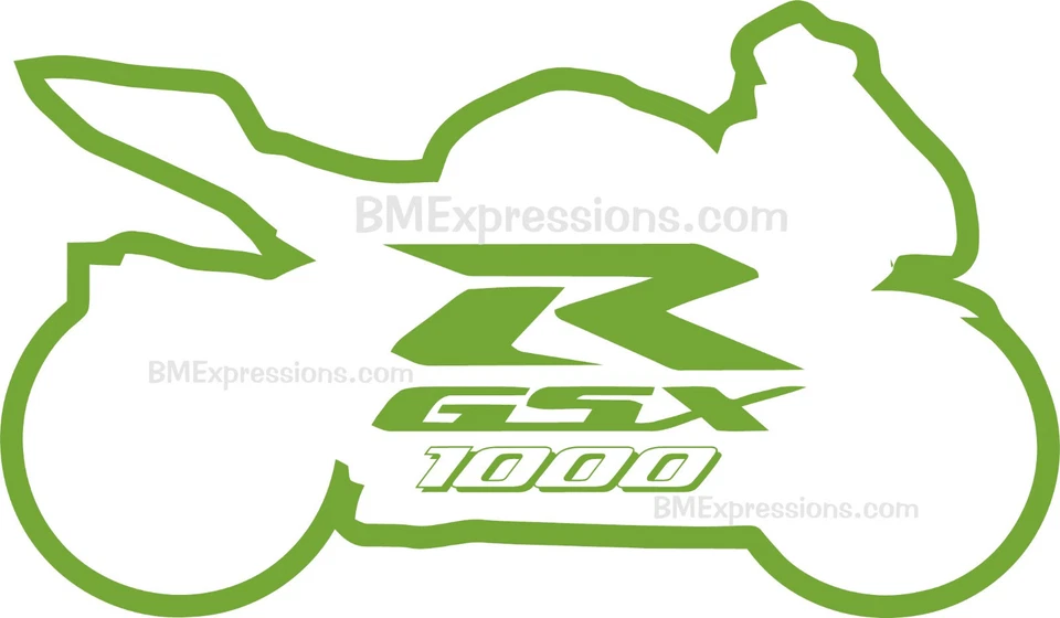 Calcomanía de vinilo para moto deportiva Suzuki GSXR 1000 pegatina a elección de color Foto 1 de 1