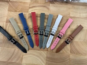 Damas Cuero Auténtico Correas de Reloj en 12mm y 14mm - Imagen 1 de 14