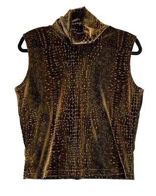 Camiseta sin mangas de terciopelo Y2K años 90 vintage sin límites talla XL grunge metálica Foto 1 de 4