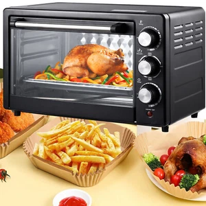 Mini Backofen 22L mit Grillplatte Ofen Pizza Tisch Camping Minibackofen 1300W - Bild 1 von 9