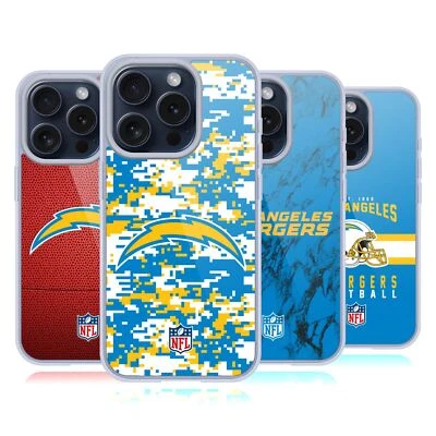 OFFICIAL NFL LOS ANGELES CHARGERS GRAPHICS SOFT GEL CASE FOR APPLE iPHONE PHONES - Image 1 of 4