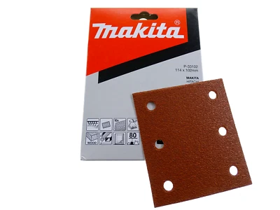 Schleifpapier Makita Klettbefestigung 114 x 102mm K80 Pack à 10 St. Körnung 80 - Bild 1 von 3