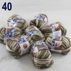 Hot Sale 8BallsX50gr Thick Chunky DIY Blanket 100% Cotton HAND Knitting Yarn 40 - Picture 1 of 24