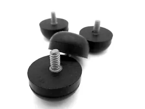 Parachoques de perno de goma roscado 10-24 3/8"" de largo perno 1"" almohadilla OD 1/2"" almohadilla alta - Imagen 1 de 12