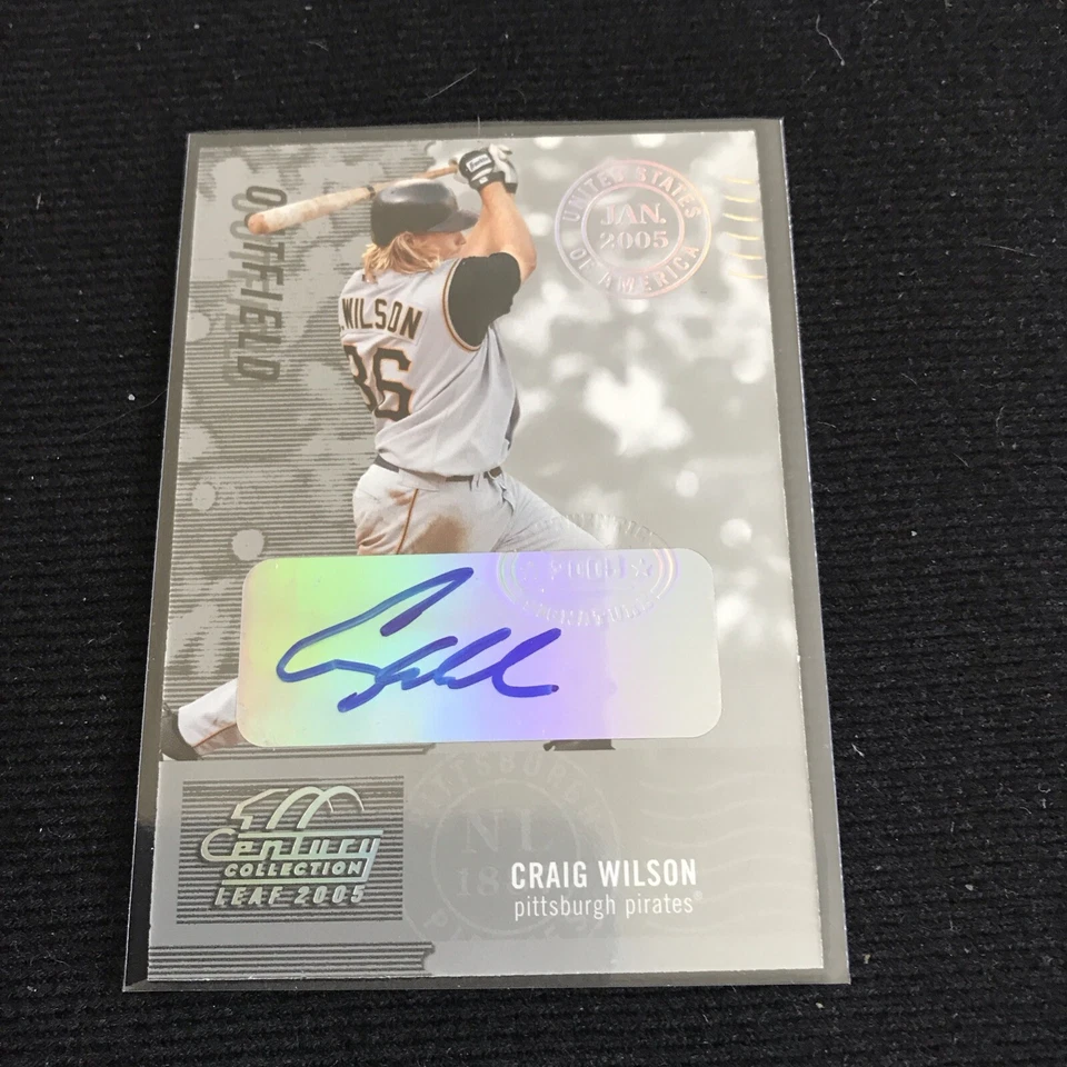 CRAIG WILSON 2005 FOLHA SÉCULO PRATA MARCAS POSTAIS AUTOGRAFADAS 100/100 - Imagem 1 de 2
