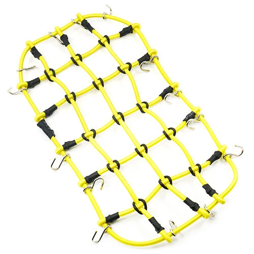 Yeah Racing YA-0560YW 1/10 RC Crawler Accessory Luggage Net 200mm x 110mm Yellow - Image 1 of 2