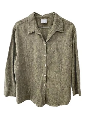 Blusa túnica Two Star Dog TSD L gris lino moteado algodón cuadrada boho ropa informal Foto 1 de 4