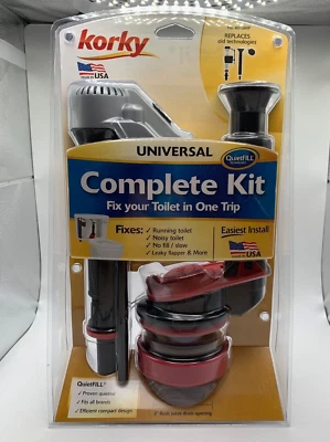 Korky Universal Complete 4010 MP Lavelle Toilet Repair Kit - Image 1 of 2