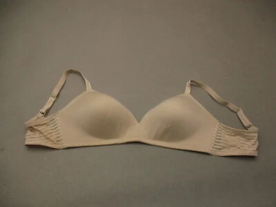 Sujetador Demi Ajustable 38C Ellen Tracy Mujer Beige Forrado Inalámbrico Cierre Trasero 5F Foto 1 de 4