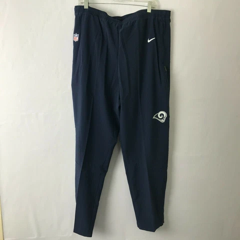 New LA Rams Nike Athletic Pants Men's Navy Blue Poly 3XL Stafford $80 Cover