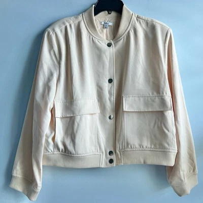 Женская куртка-бомбер Bar III Petite Snap-Up бразильский песок размер XL - Изображение 1 из 4