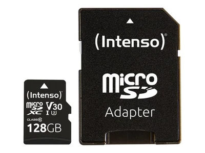 Intenso microSDXC 128GB Class 10 UHS-I Professional Extended Capacity 3433491 - Immagine 1 di 3