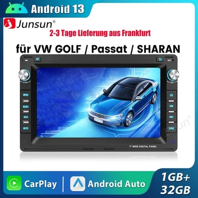 Carplay Android 13 Für VW Polo 9N Golf 4 Passat B5 T5 Autoradio GPS Nav RDS DAB+ - Bild 1 von 4