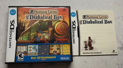 Professor Layton and the Diabolical Box (Nintendo DS, 2009)w/ Manual TESTED - Image 1 of 4