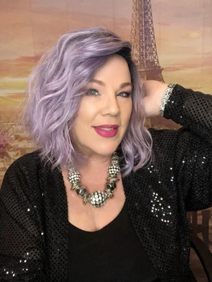 René de París - EVANA - Lavanda - Frente de encaje con top mono parcial Foto 1 de 4