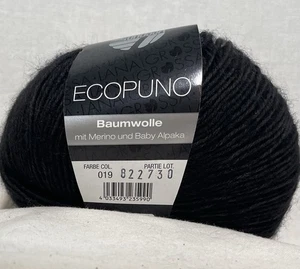 Lana Grossa ECOPUNO - Charcoal #019 - Luxury 72% Cotton, 17% Wool, 11% Alpaca - Picture 1 of 2