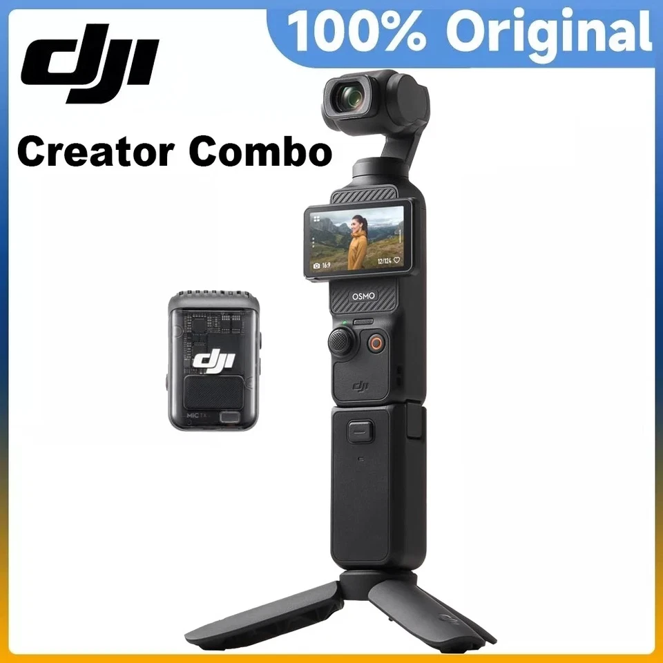 DJI Osmo Pocket 3 Creator Combo Handheld Gimbal Stabilizer 4K Pocket Camera CMOS - Image 1 of 4