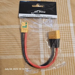 Tattu XT90-S Female to AS150U Male Adapter - Picture 1 of 2