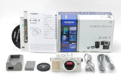 [NEAR MINT] Olympus Pen Lite E-PL7 Mirrorless Digital Camera White Japan - Image 1 of 4