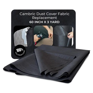 60 Inch x 3 Yard Upholstery Black Cambric Dust Cover Fabric Replacement for S... - Picture 1 of 7