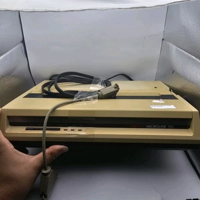Okidata Microline 192 Plus Serial USB 120V 9 Pin Dot Matrix Printer Powers On - Image 1 of 4