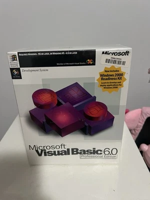 Microsoft Visual Basic 6.0 Professional Edition Pro 6 Retail Box New Sealed VB6 - Image 1 of 4