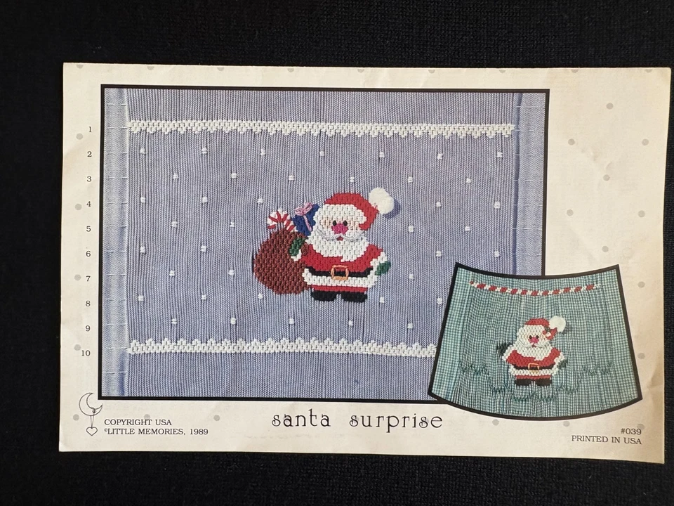 Santa Sorpresa Smocking Plate Little Memories #039 1989 Foto 1 de 1