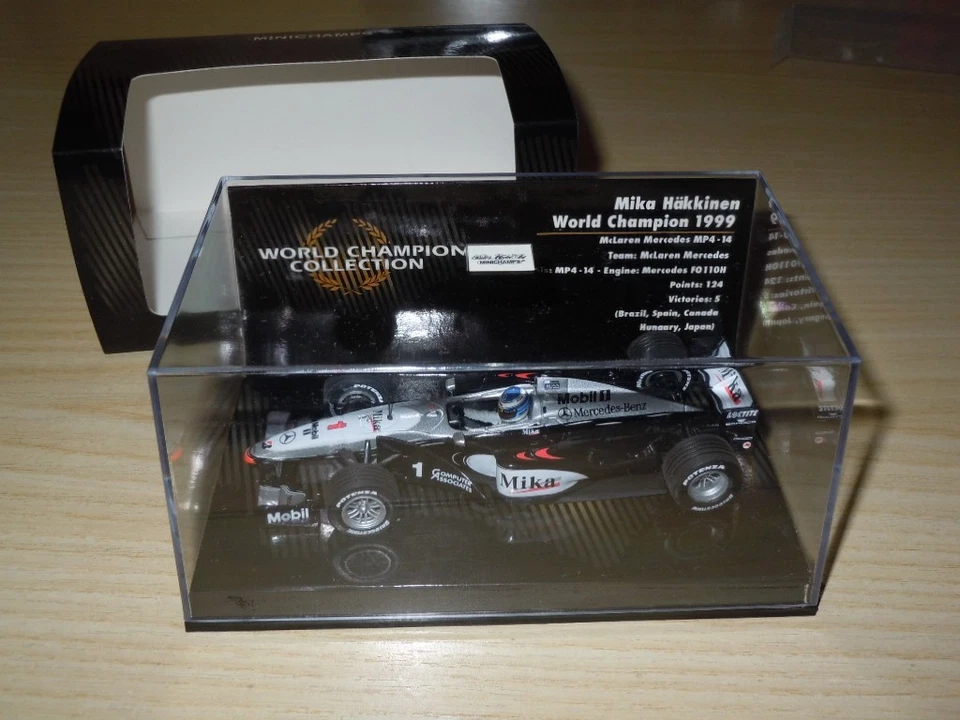 MINICHAMPS 1/43 McLAREN  MERCEDES M. HAKKINEN WORLD CHAMPION 1999 - Immagine 1 di 1