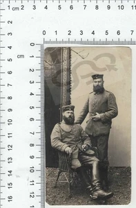 Foto, 2 Soldaten, 1. Weltkrieg, Postkarte - Bild 1 von 2