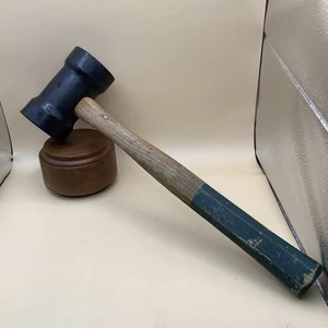Proto Tools 1368 Rubber Hammer Mallet, Octagonal Wood Handle. USA Vintage 16” - Picture 1 of 6
