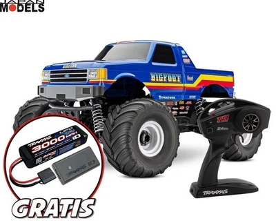 TRAXXAS BIGFOOT 4WD BL-S2 Monster Truck Brushless TQ 2.4GHZ RC RTR 67134-4 - Immagine 1 di 4