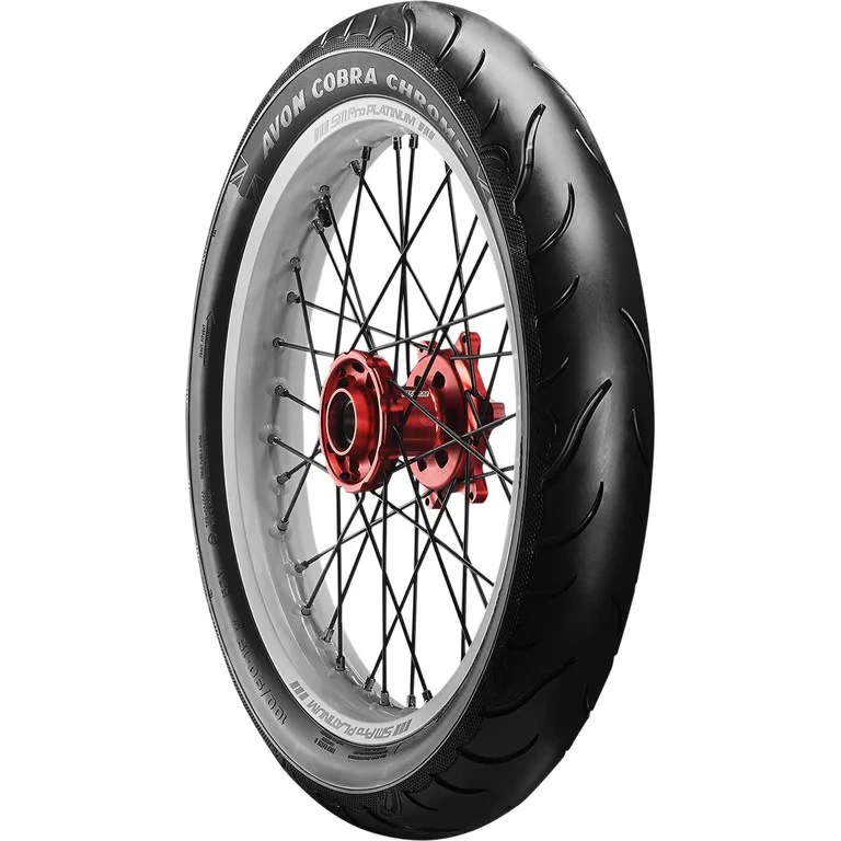 Pneu dianteiro Avon Tyres Cobra Chrome AV91 - 120/70-21 Motorcycle Street 638178 - Imagem 1 de 4