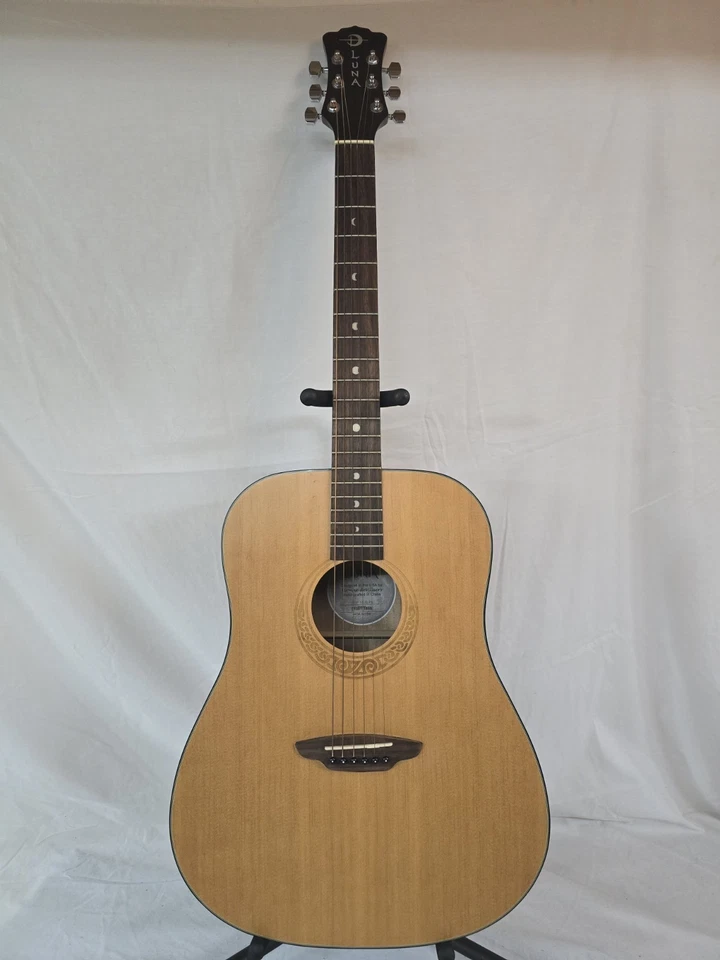 Luna Gypsy Muse PK Dreadnaught Acoustic Guitar with Case - Image 1 of 4