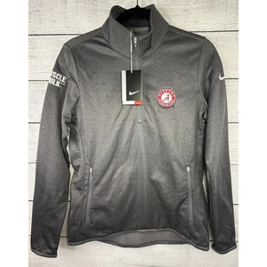 Nike Golf Alabama Crimson Tide Therma-FIT 1/2 Zip Pullover Gray Womens - Picture 1 of 7