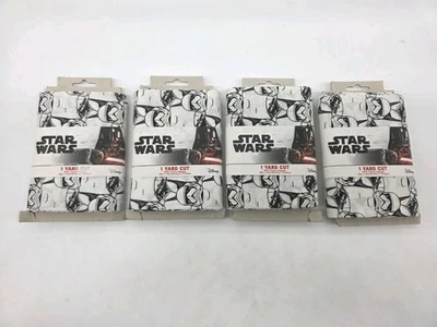 NUEVO • 4 disney STAR WARS 1 YARDA TELA CORTE 36 X 44" • ESTAMPADO STORMTROOPER Foto 1 de 4