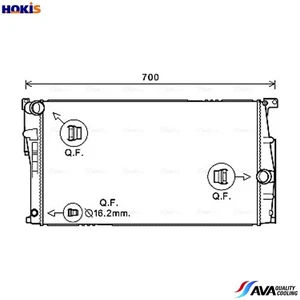 RADIATOR ENGINE COOLING BW2453 FOR BMW 1/F3/F20 B37D15A 1.5L 3cyl 1 F20 B47D20 - Picture 1 of 9