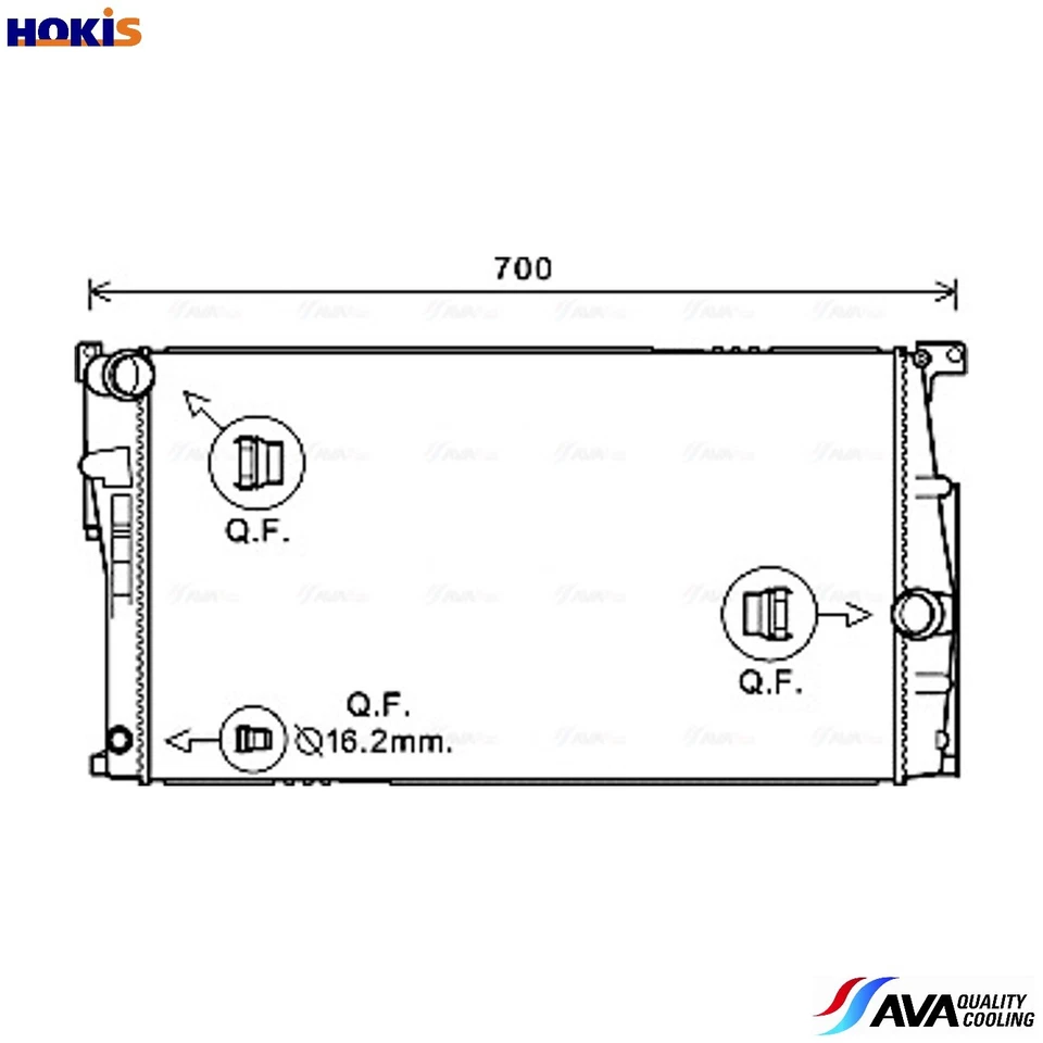 RADIATOR ENGINE COOLING BW2453 FOR BMW 1/F3/F20 B37D15A 1.5L 3cyl 1 F20 B47D20 - Image 1 of 4