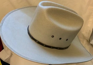 Bailey U-Rollit Genuine Shantung Ivory Cream Colored Cowboy Western Hat 7 - Picture 1 of 6